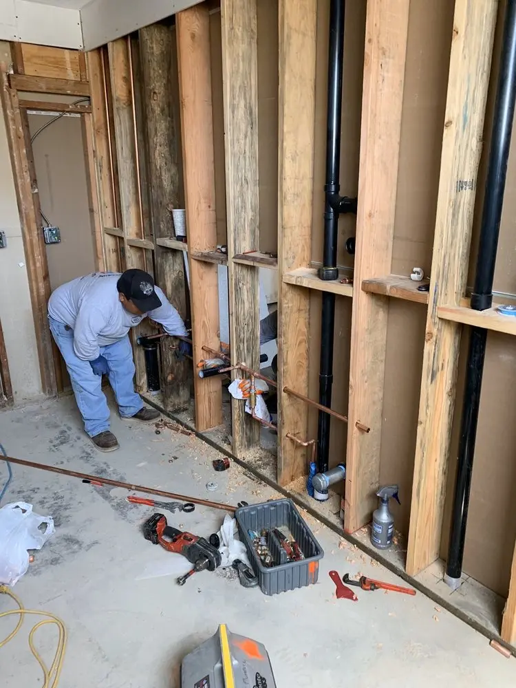 Commercial rough-in plumbing for Water Heater Replacement in Ridgeway